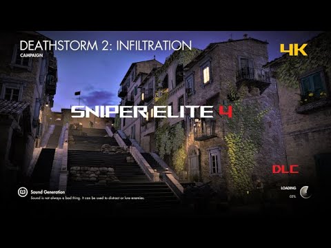 SNIPER ELITE 4 DEATHSTORM 2 INFILTRATION DLC 4K GAMEPLAY ALL OBJECTIVES