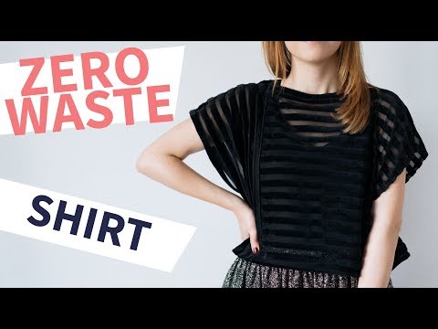 Shirt nähen aus 0,5m Stoff Zero Waste DIY