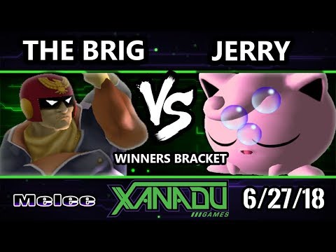 S@X 256 SSBM - The Brig (Captain Falcon) Vs. Jerry (Jigglypuff) - Smash Melee Winners Bracket