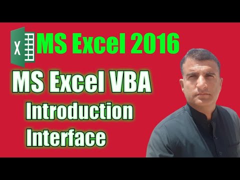 Excel VBA Introduction and Interface||SG Services