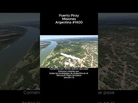 Puerto Piray, Misiones desde el Microsoft Flight Simulator #Puertopiray #misiones #msfs #argentina