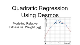 Quadratic Regression Using Desmos