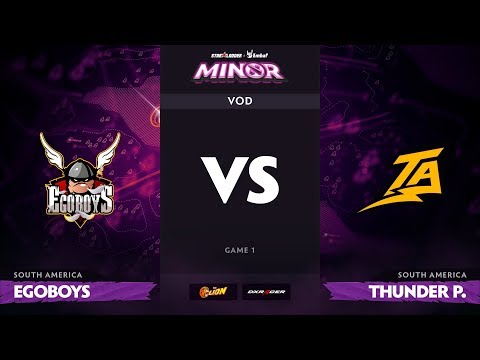 [RU] EgoBoys vs Thunder Predator, Game 1, StarLadder ImbaTV Dota 2 Minor S2 SA Qualifiers