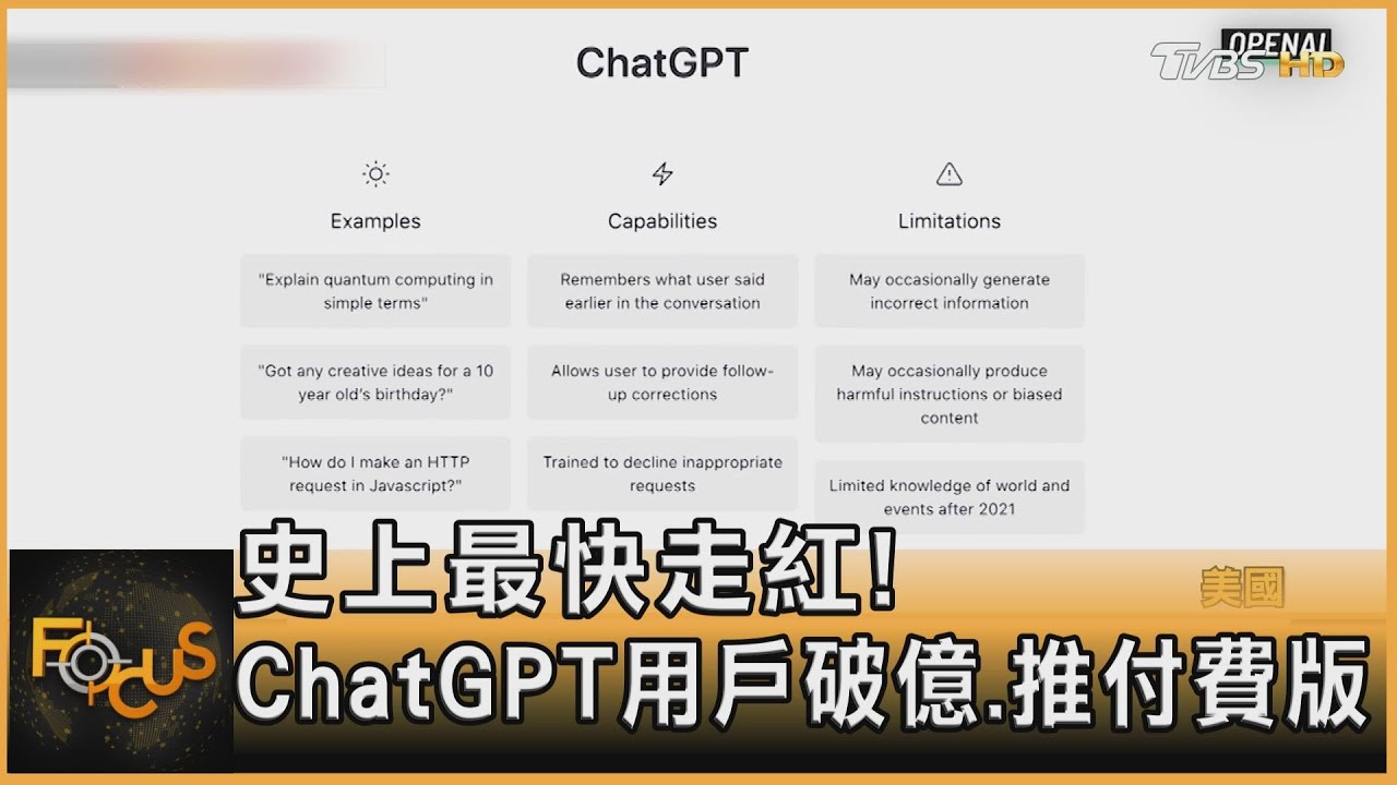 史上最快走紅!ChatGPT用戶破億.推付費版