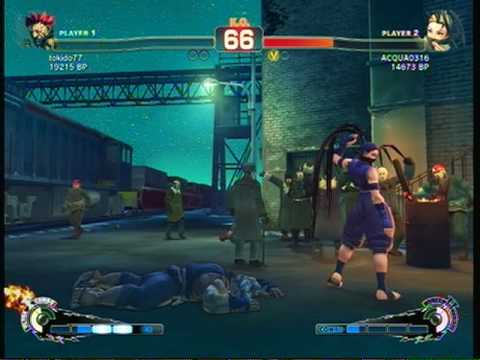 SSF4: Tokido77 (akuma) vs ACQUA0316 (Ibuki)