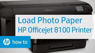 How to Load Photo Paper into an HP Officejet 8100 Printer