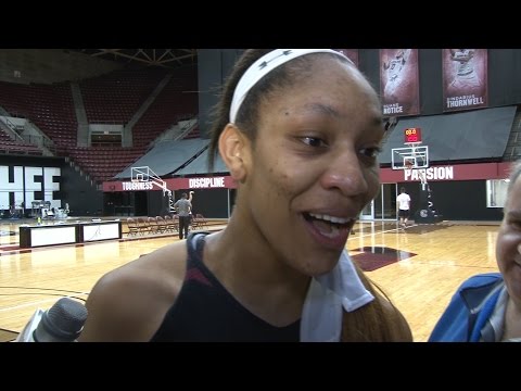 A'ja Wilson Media Availability - 3/22/17