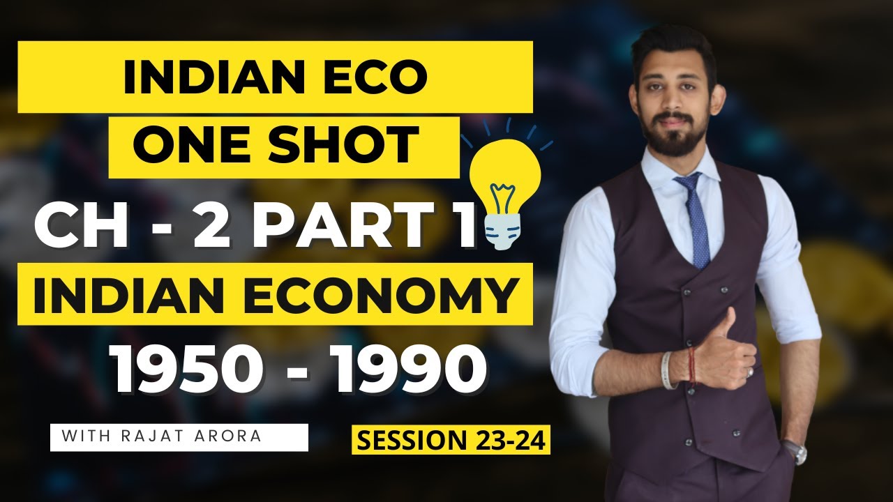 Indian Economy 1950-1990 | Chapter 2 | Indian Economic Development | Part 1