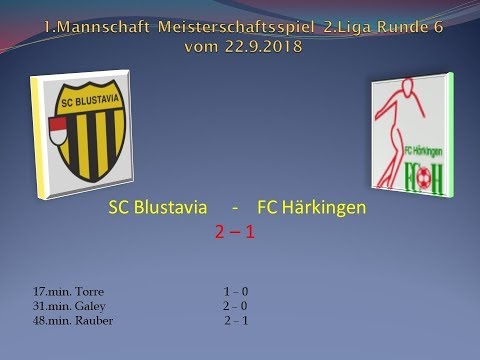 1.Mannschaft Meisterschaft 2.Liga SC Blustavia  -  FC Härkingen