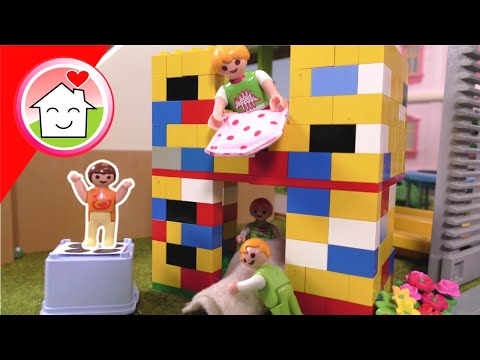 Playmobil Familie Hauser - Eigenes Lego Haus - Geschichte mit Anna und Lena