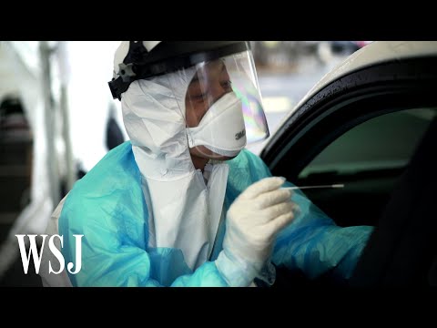 What It’s Like to Take a Drive-Through Coronavirus Test | WSJ