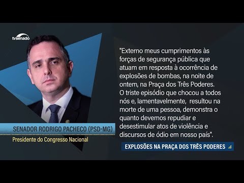Senadores condenam extremismo que gerou ataque a bombas