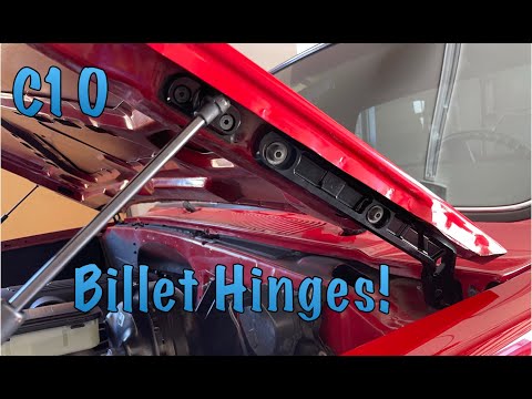 Little Shop Mfg 81+ C10 Hood Hinges installed!