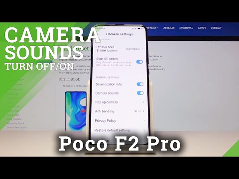 How to Turn Off Camera Shutter Sound in XIAOMI Poco F2 Pro – Disable Camera Sounds