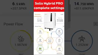 Solis Hybrid Inverter PRO complete settings #solis #inverter #settings