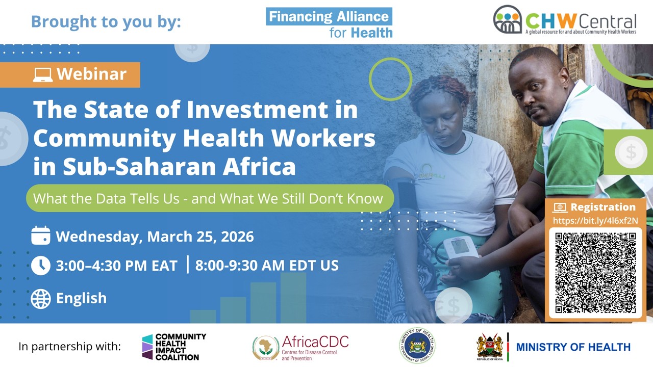 The State of Investment in Community Health Workers in Sub Sahar