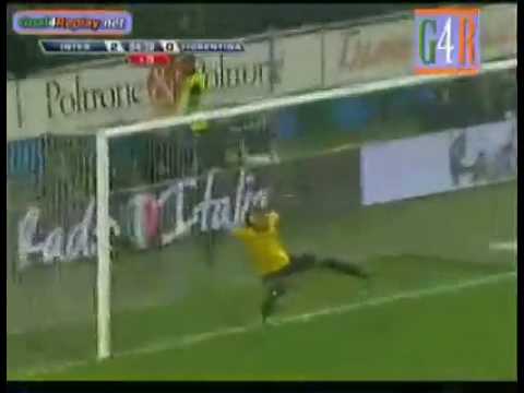 Zlatan ibrahimovic nice goal inter vs fiorentina 2-0 SERI A _2008-2009