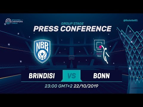 Happy Casa Brindisi v Telekom Baskets Bonn - Press Conference - Basketball Champions League 2019-20