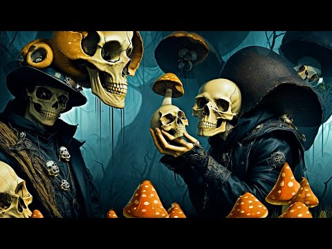 Skull Mushroom Psytrance 2025 💀🍄 | Progressive Trippy Beats & AI Visual Trip