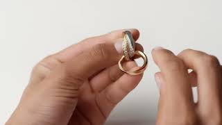 Cartier Instructions : Trinity Ring half-paved