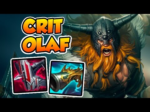 Dominating Top Lane with Full Crit Olaf! 1v9 Quadra Kills | League of Legends Gameplay