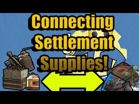 Fallout 4 - Supply Lines, How to Share Supplies Between Settlements! (Fallout 4 Guide)