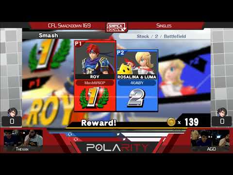 CFL Smackdown 169 WiiU - Minty (Rosalina) vs Goblinman (Roy) - Losers Quarters
