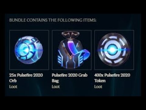25 Pulsefire Orbs | 3 Pulsefire Grab Bags & INSANE REOLL | League of Legends