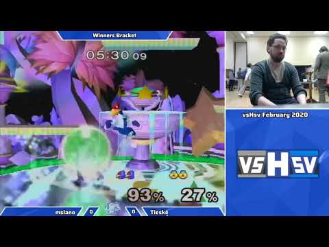 VsHSV February 2020: Mslano (Falco) vs Tieske (Shiek) - WR2, SSBM Singles