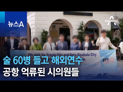 공항 억류된 민주당 시의원들…술 60병 들고 해외연수