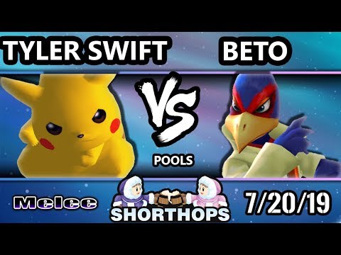Short Hops 4 SSBM - Tyler Swift (Pikachu) Vs. Beto (Falco) Smash Melee Pools