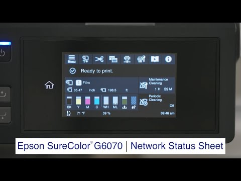 How to Print a Network Status Sheet