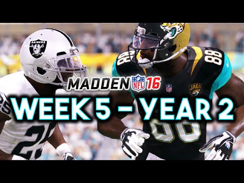 Madden 16 Jaguars Connected Franchise Year 2 - Week 5 vs Raiders Ep.26
