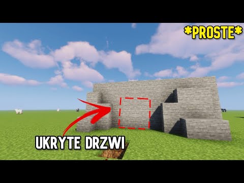 Jak zrobić ukryte drzwi w ścianie/ MINECRAFT PORADNIK