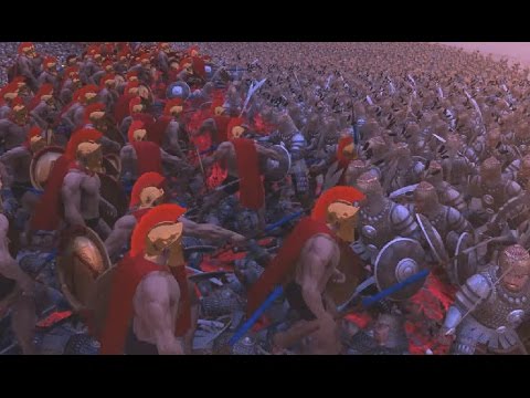 300 Spartans vs 15.000 Persians Battle in 4K Ultra EPIC Battle simulator #2