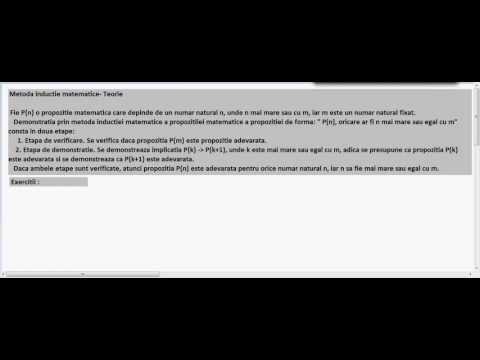 Inductia matematica 1