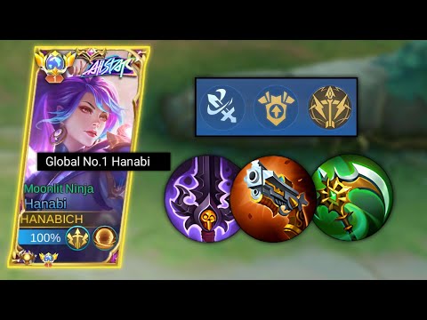 THIS NEW HANABI META BUILD IS INSANE!! | GLOBAL HANABI BEST BUILD AND EMBLEM 2023 | MLBB