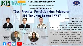 Diskusi Interaktif Online - 10 April 2021 - IKPI Cabang Surabaya - Main Room