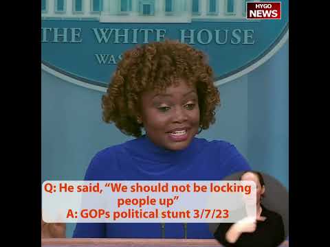 Q: He said, “We should not be locking people up” A: GOPs political stunt