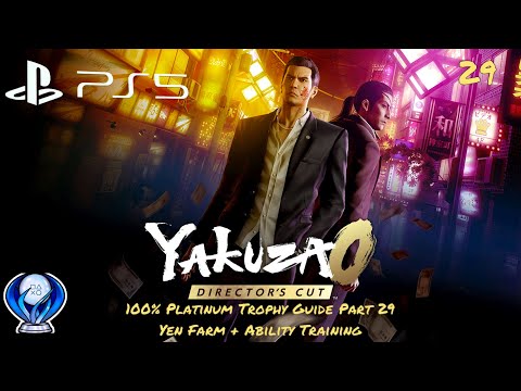 Yakuza 0 Director's Cut 100% Platinum Trophy Guide Part 29 Yen Farm + Ability Training