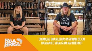 Crianças brasileiras inspiram se em Haaland e viralizam na internet
