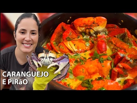 COMO FAZER CARANGUEJO NO LEITE DE COCO + PIRÃO | Cozinha da Isa
