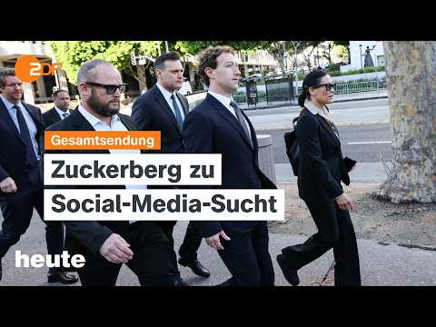 heute 19:00 Uhr vom 18.02.2026 Sucht-Vorwürfe gegen Meta, Politischer Aschermittwoch, NATO-Manöver