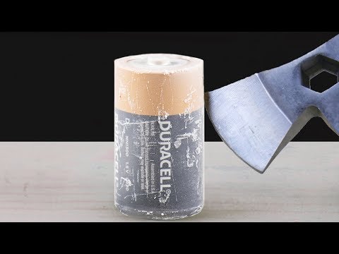 LIQUID NITROGEN vs BATTERY SMASHED