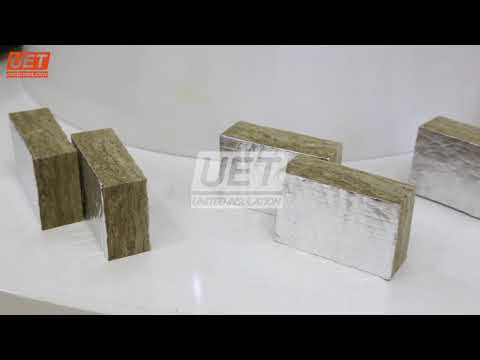 Rock wool、vapor barrier and facing