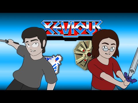 Xevious - Two Teens Play