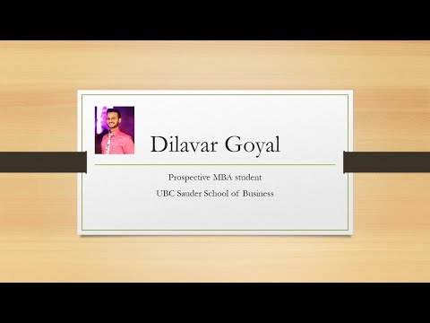 UBC Sauder School of Business | Full Time MBA | Video Essay