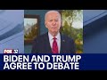 President Biden challenges Trump to pair of debates