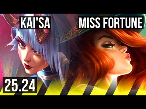 KAI'SA & Nautilus vs MISS FORTUNE & Elise (ADC) | 22/1/3 | KR Master | 25.24