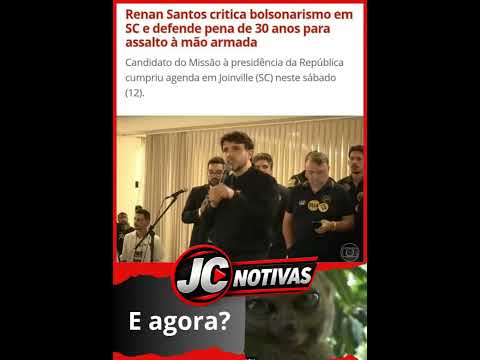 Renan Santos critica bolsonarismo em SC e defende pena de 30 anos 🚨